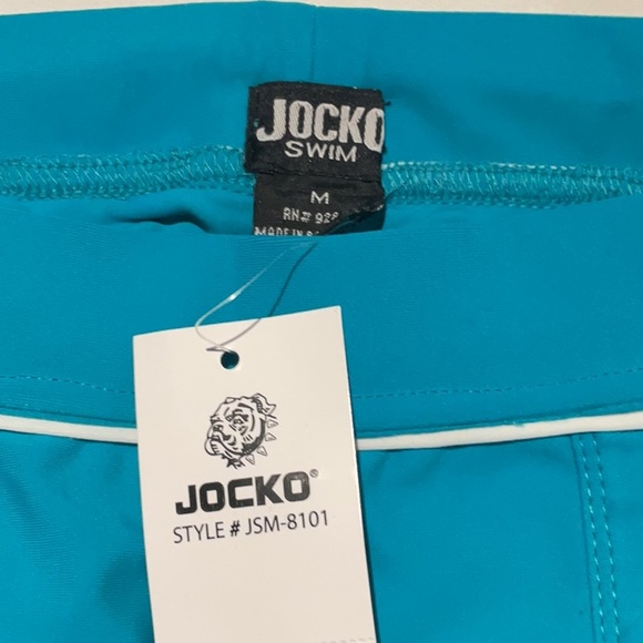 Jocko Turquoise Swim Shorts - Picture 2 of 3